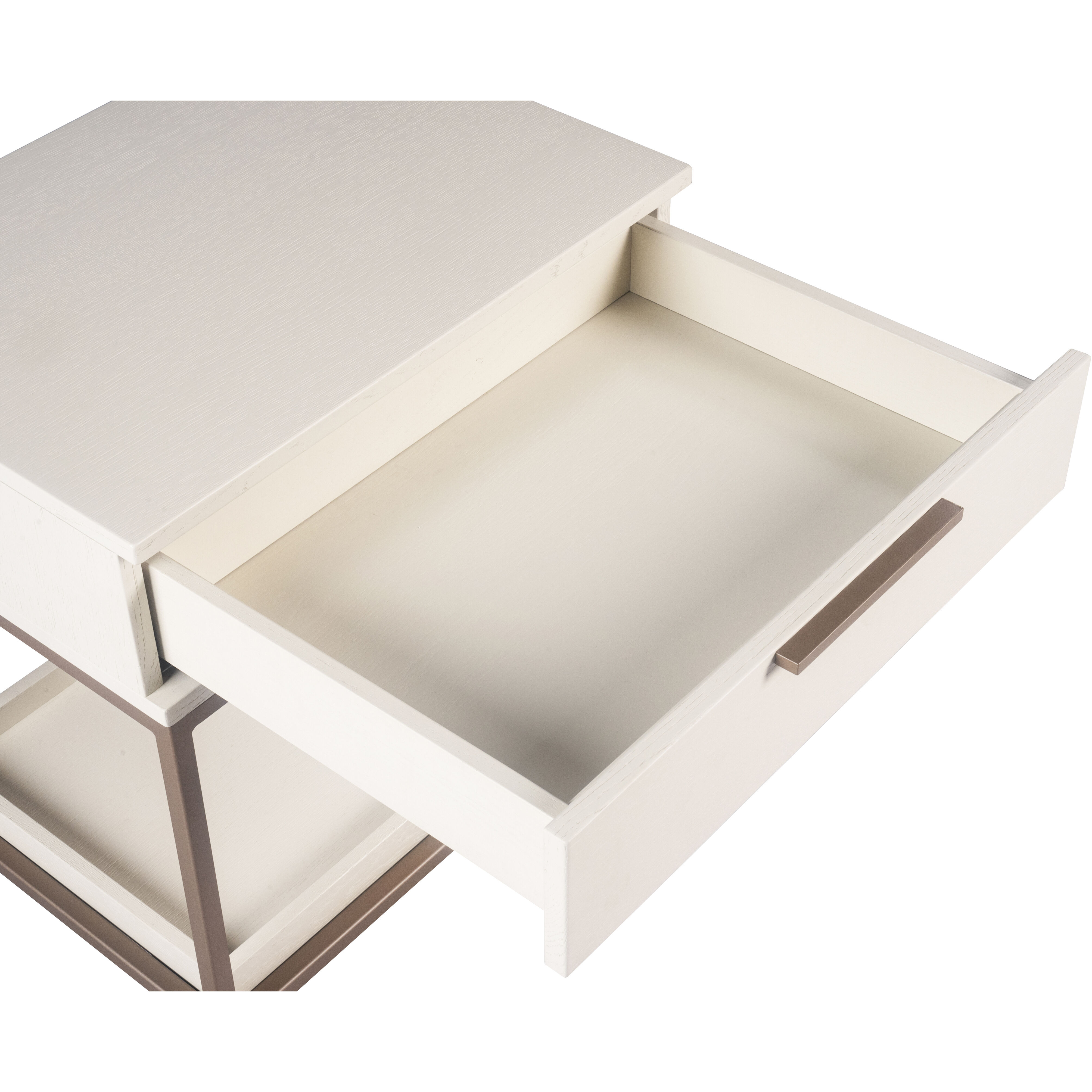 Rebel 23.5 X 23.5 inch Champagne Gold / Cream Night Stand, Small